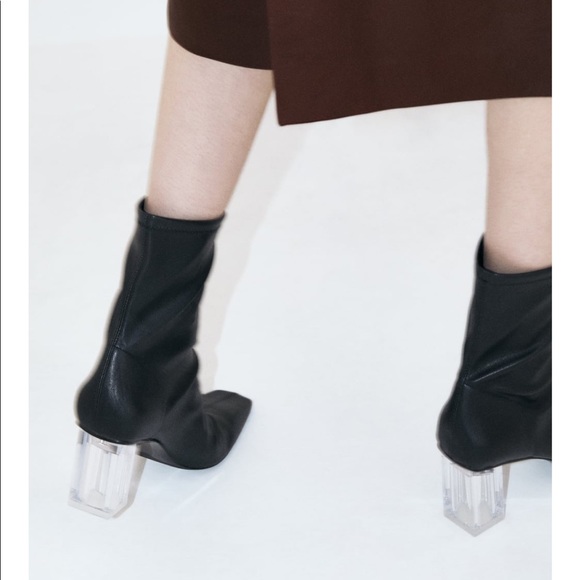Zara methacrylate heels ankle boots - Picture 6 of 10